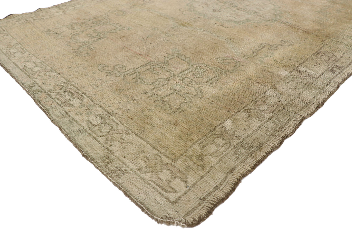 4 x 6 Vintage Turkish Oushak Rug 51699
