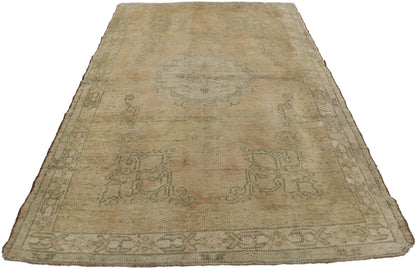 4 x 6 Vintage Turkish Oushak Rug 51699