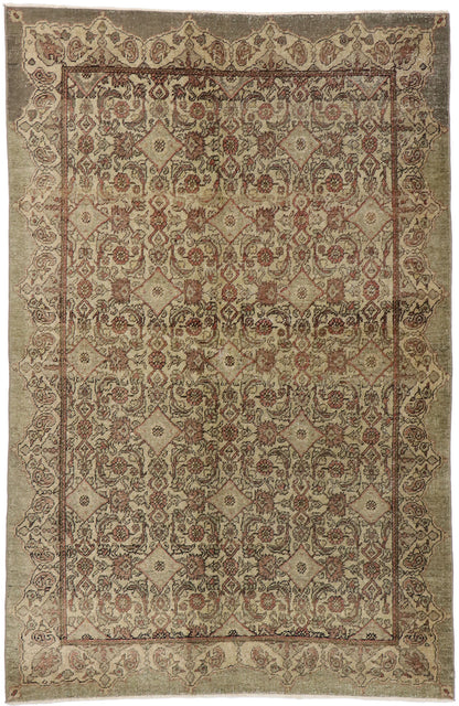5 x 7 Vintage Turkish Oushak Rug 51702