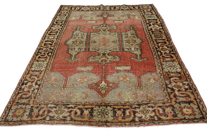 5 x 7 Vintage Turkish Oushak Rug 51706