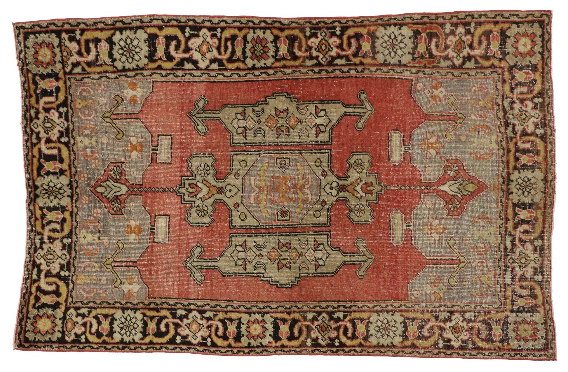 5 x 7 Vintage Turkish Oushak Rug 51706