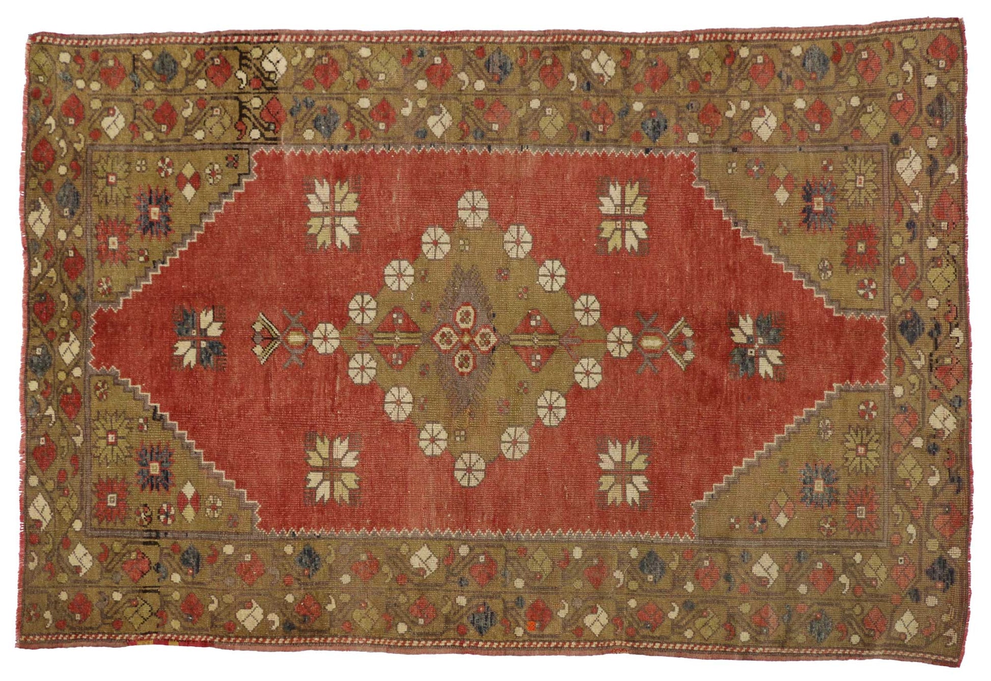 5 x 8 Vintage Oushak Rug 51708