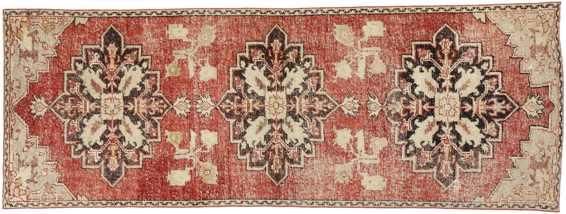 4 x 10 Vintage Oushak Rug 51714