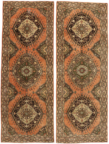 5 x 13 Vintage Turkish Oushak Runner 51718