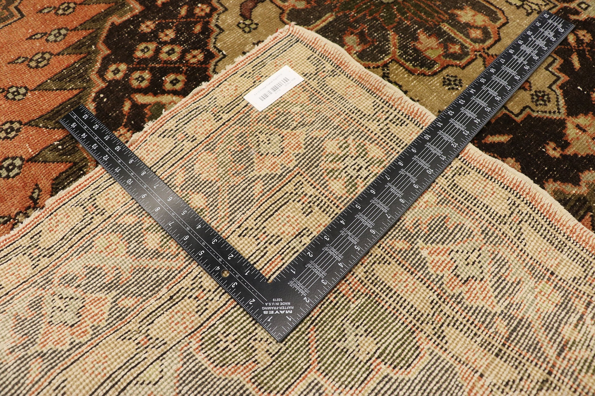 5 x 13 Vintage Turkish Oushak Runner 51719