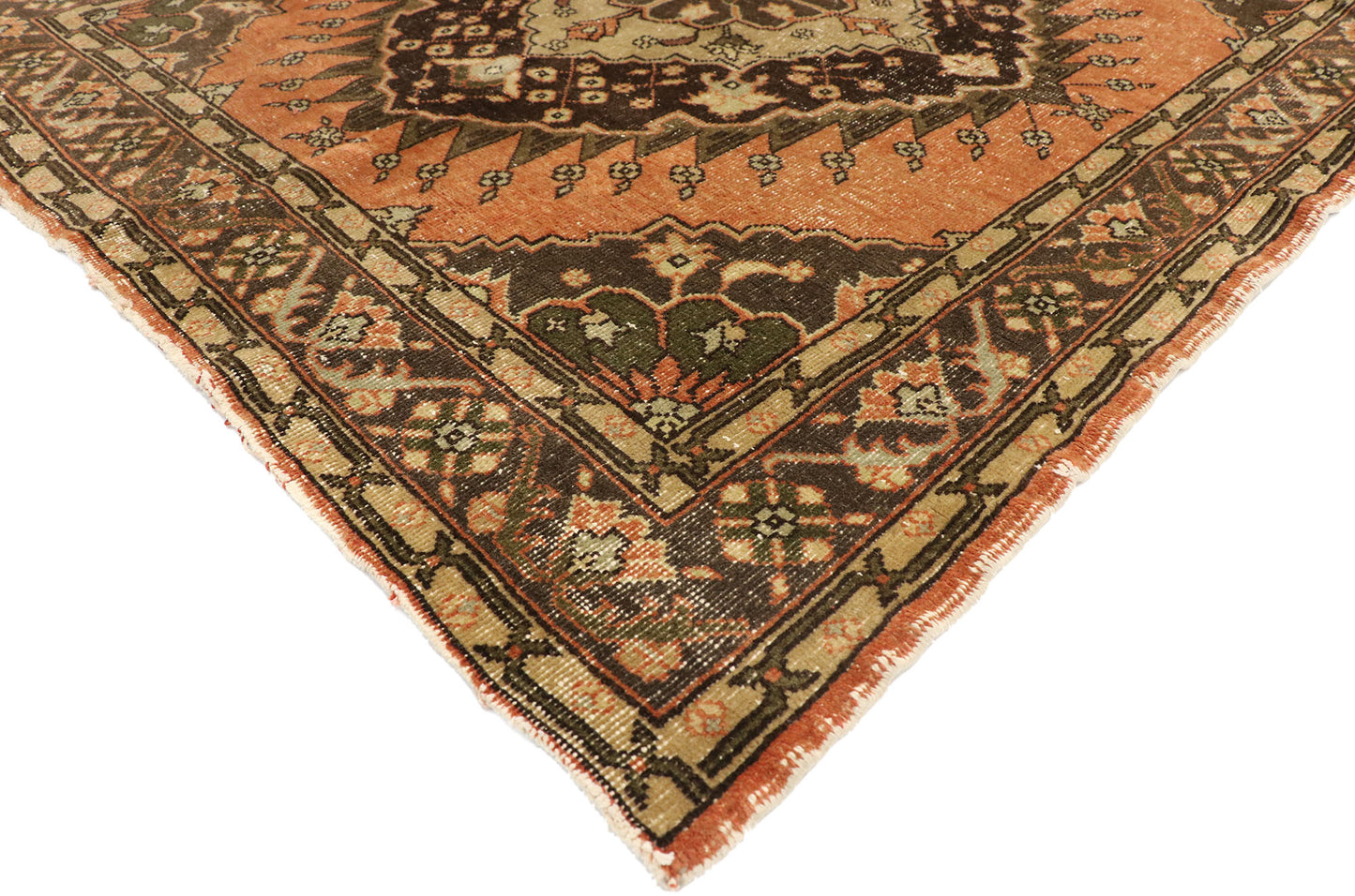 5 x 13 Vintage Turkish Oushak Runner 51719