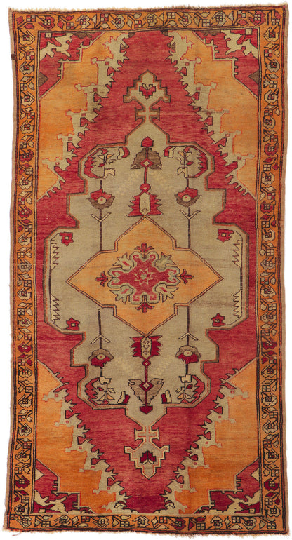 5 x 9 Vintage Turkish Oushak Rug 51728