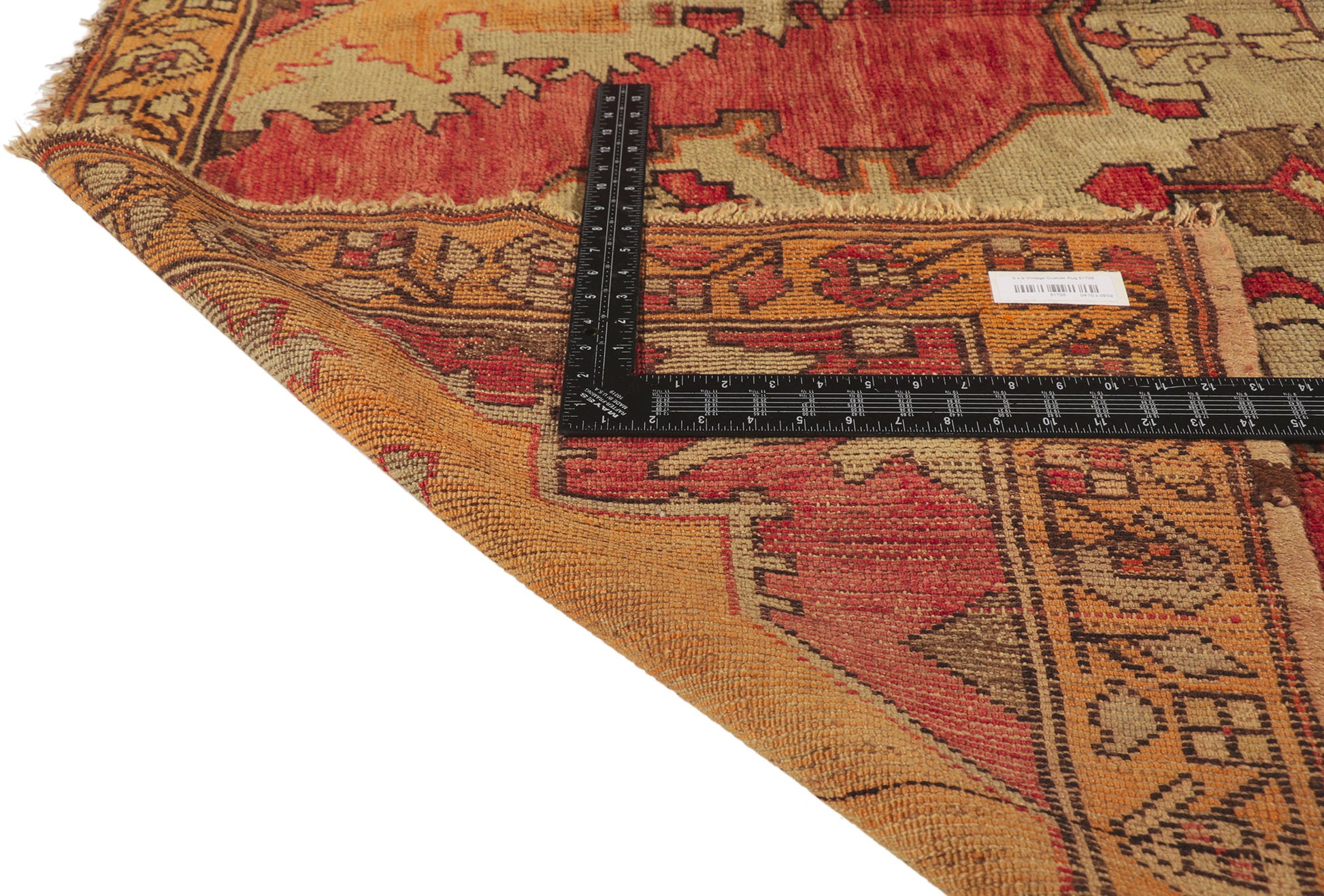 5 x 9 Vintage Turkish Oushak Rug 51728