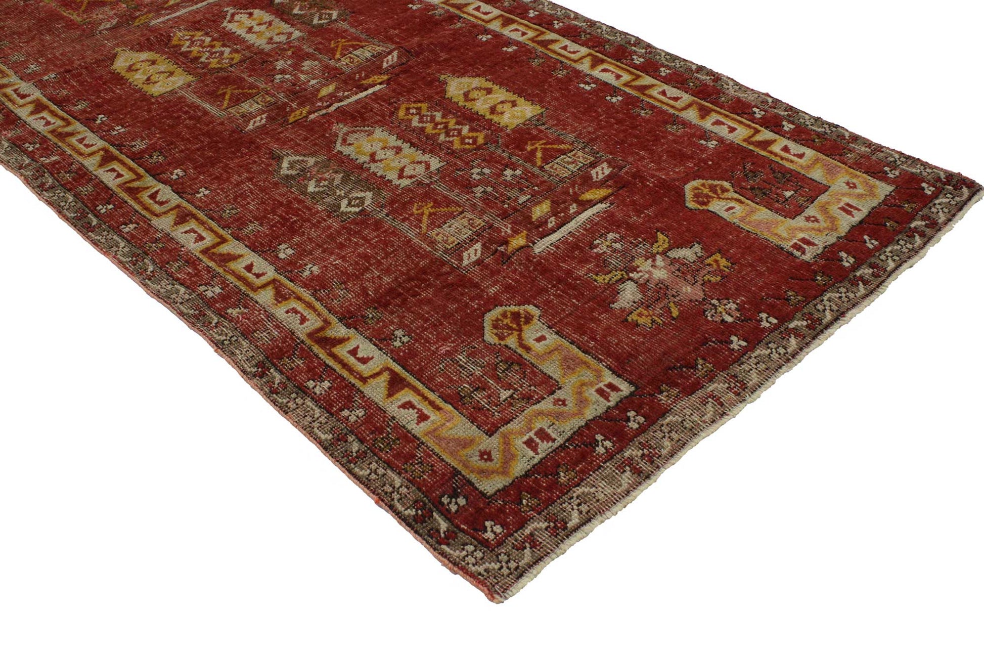 3 x 9 Vintage Anatolian Prayer Rug 51729
