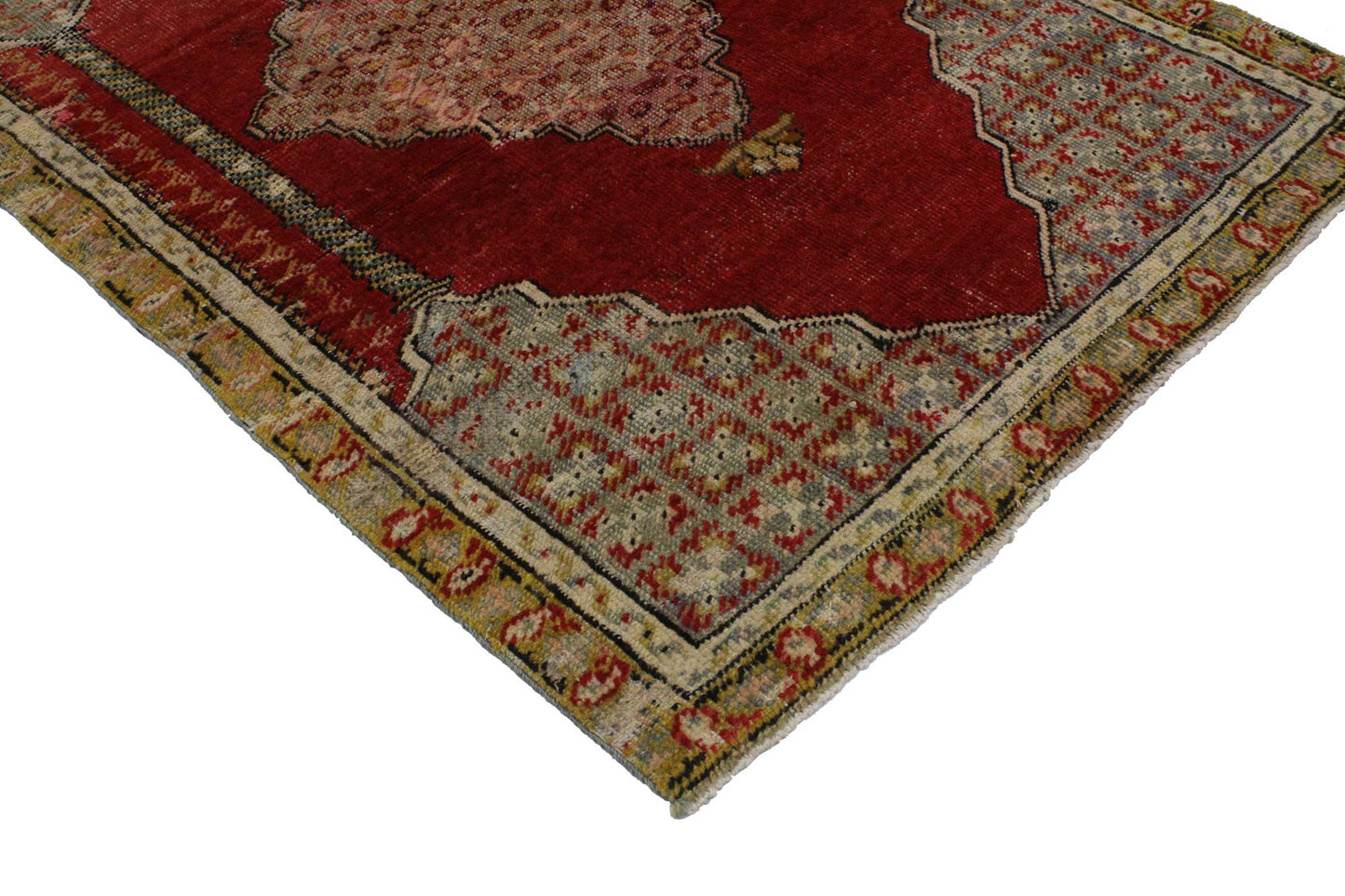 3 x 4 Vintage Turkish Oushak Rug 51736