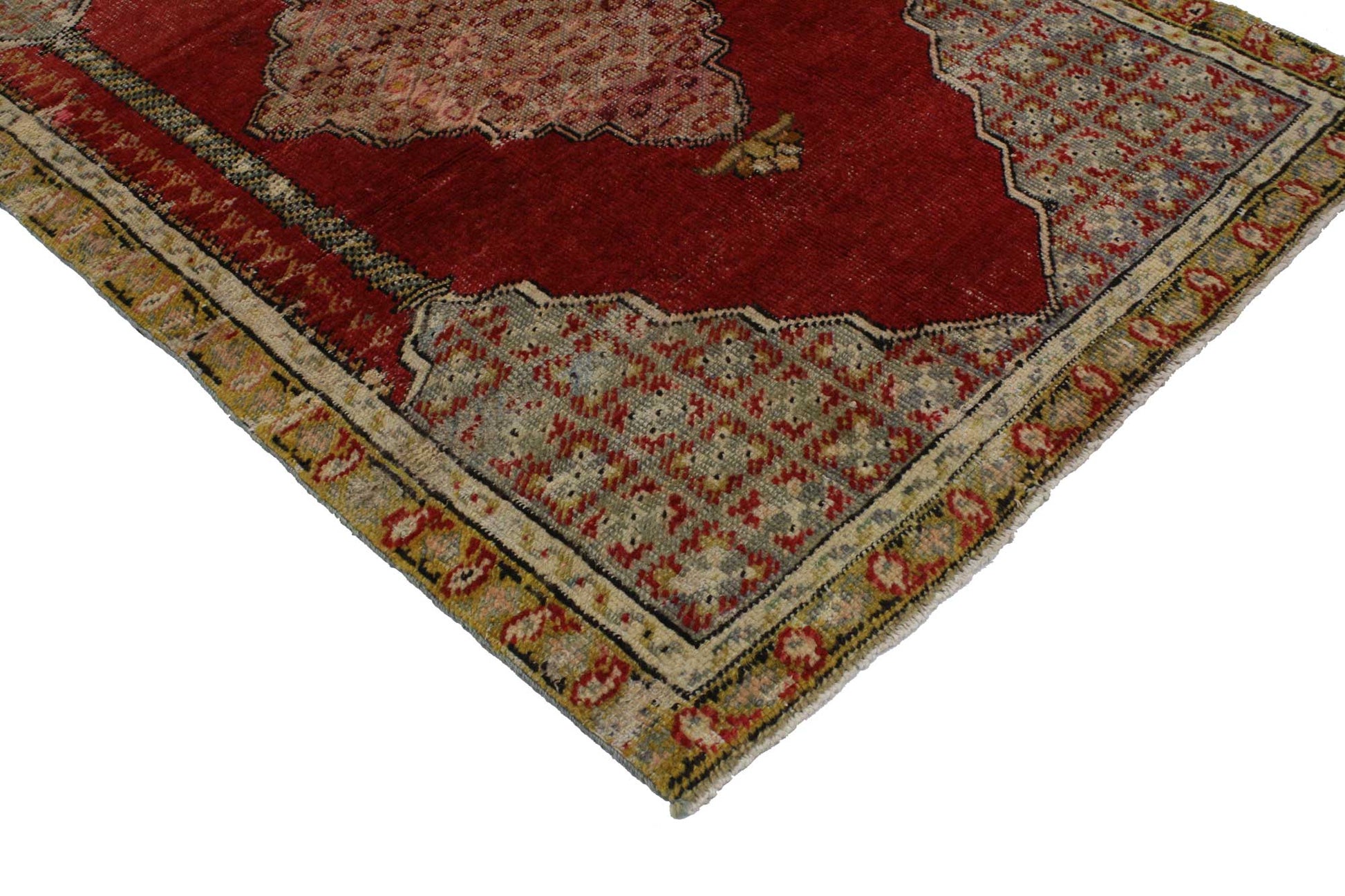 3 x 4 Vintage Turkish Oushak Rug 51736