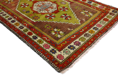 3 x 5 Vintage Turkish Oushak Rug 51739
