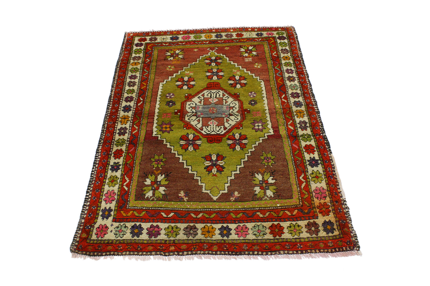 3 x 5 Vintage Turkish Oushak Rug 51739