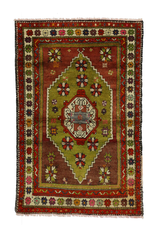 3 x 5 Vintage Turkish Oushak Rug 51739
