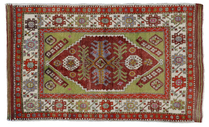 3 x 5 Vintage Oushak Rug 51743