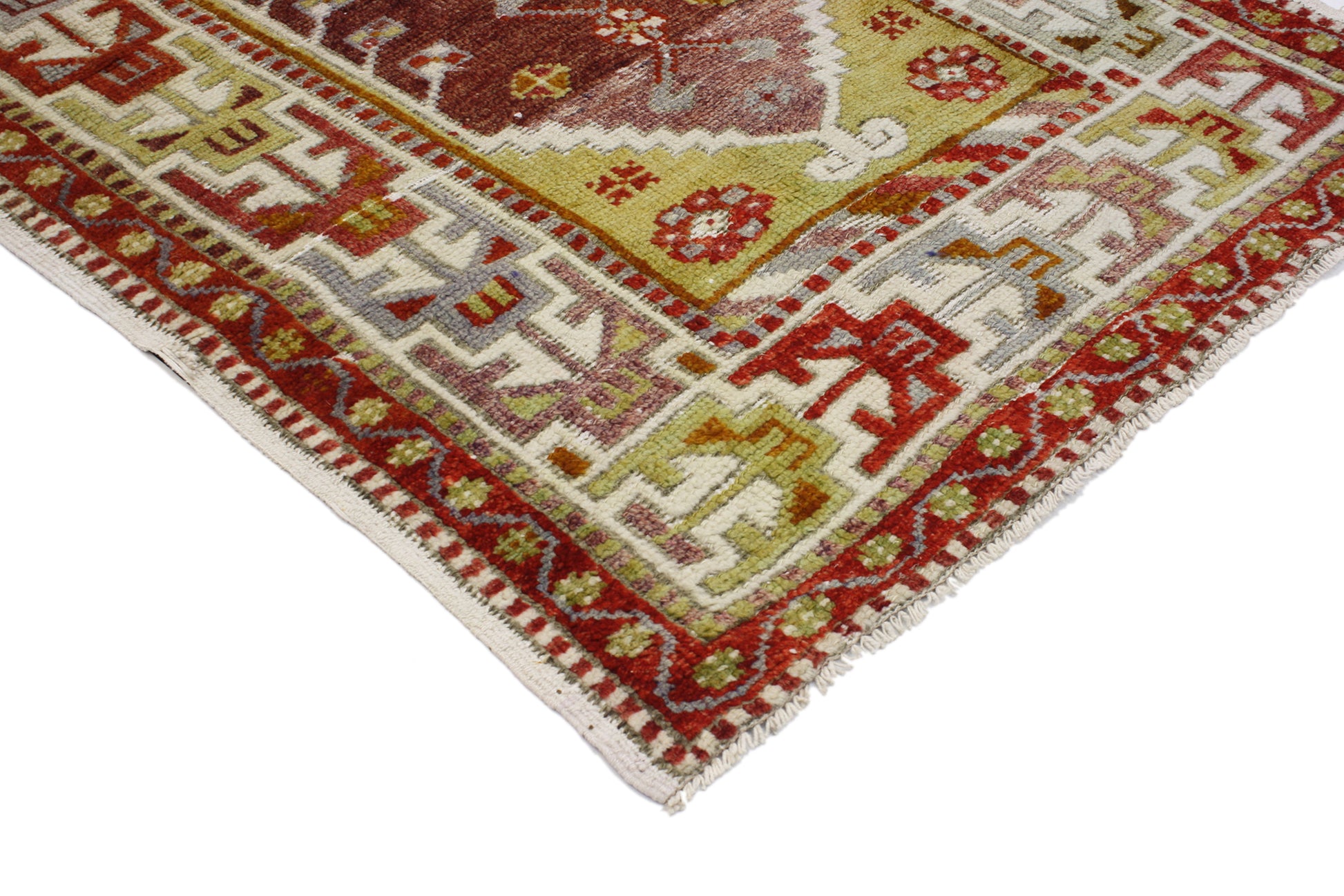 3 x 4 Vintage Turkish Oushak Rug 51744