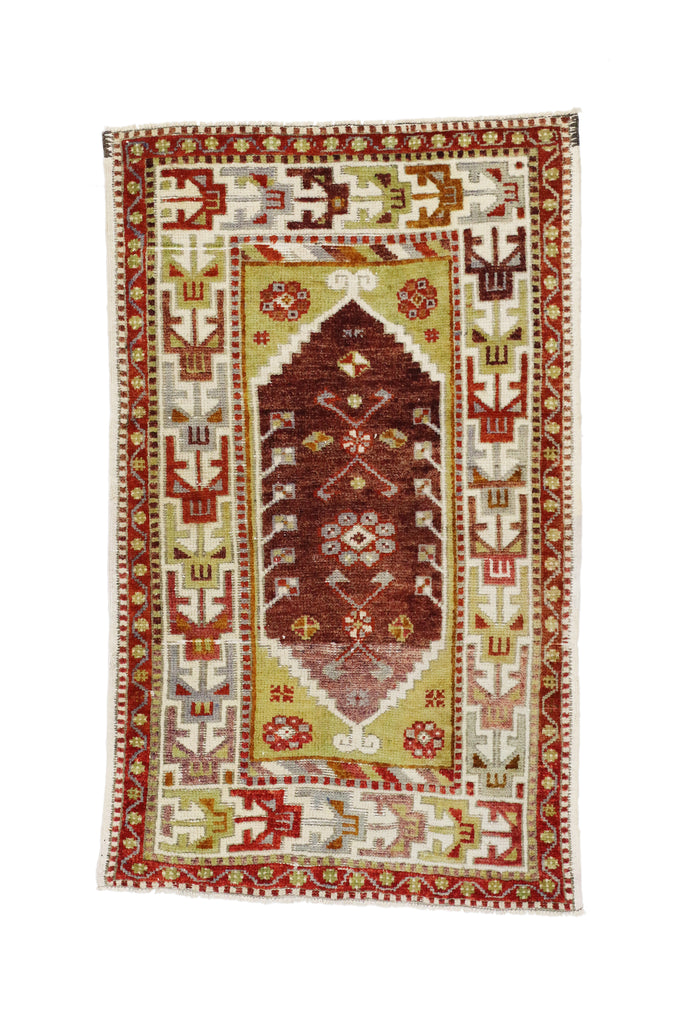 3 x 4 Vintage Turkish Oushak Rug 51744