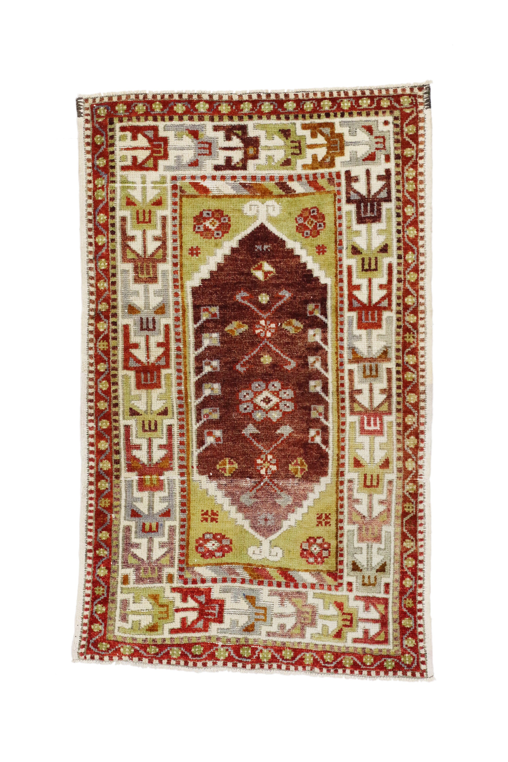 3 x 4 Vintage Turkish Oushak Rug 51744