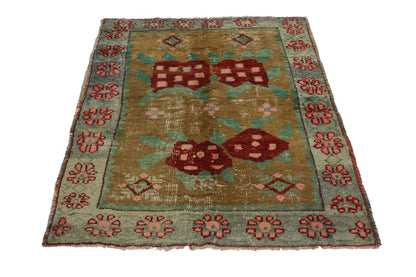 3 x 4 Vintage Oushak Rug 51749