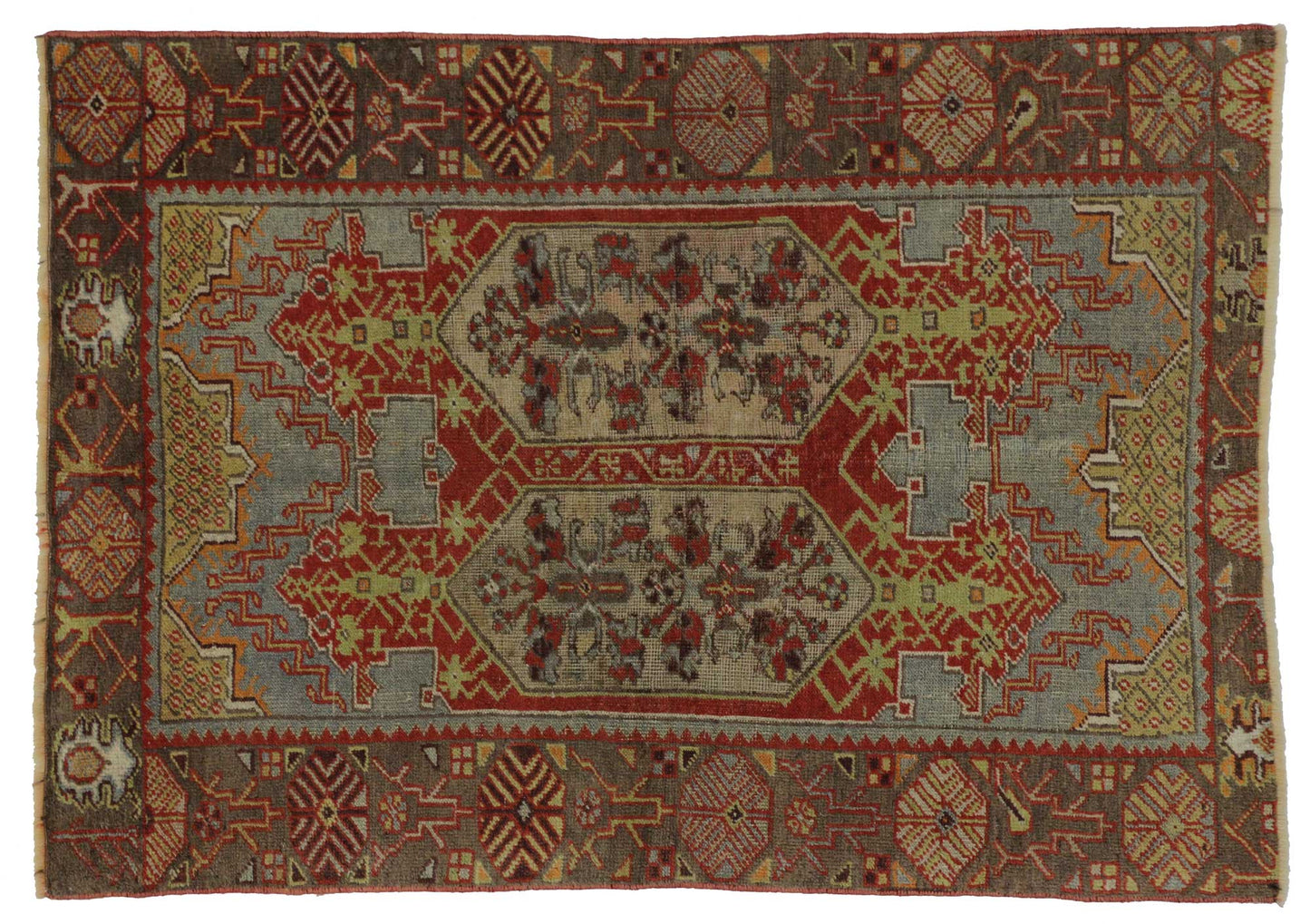 3 x 5 Vintage Turkish Oushak Rug 51750