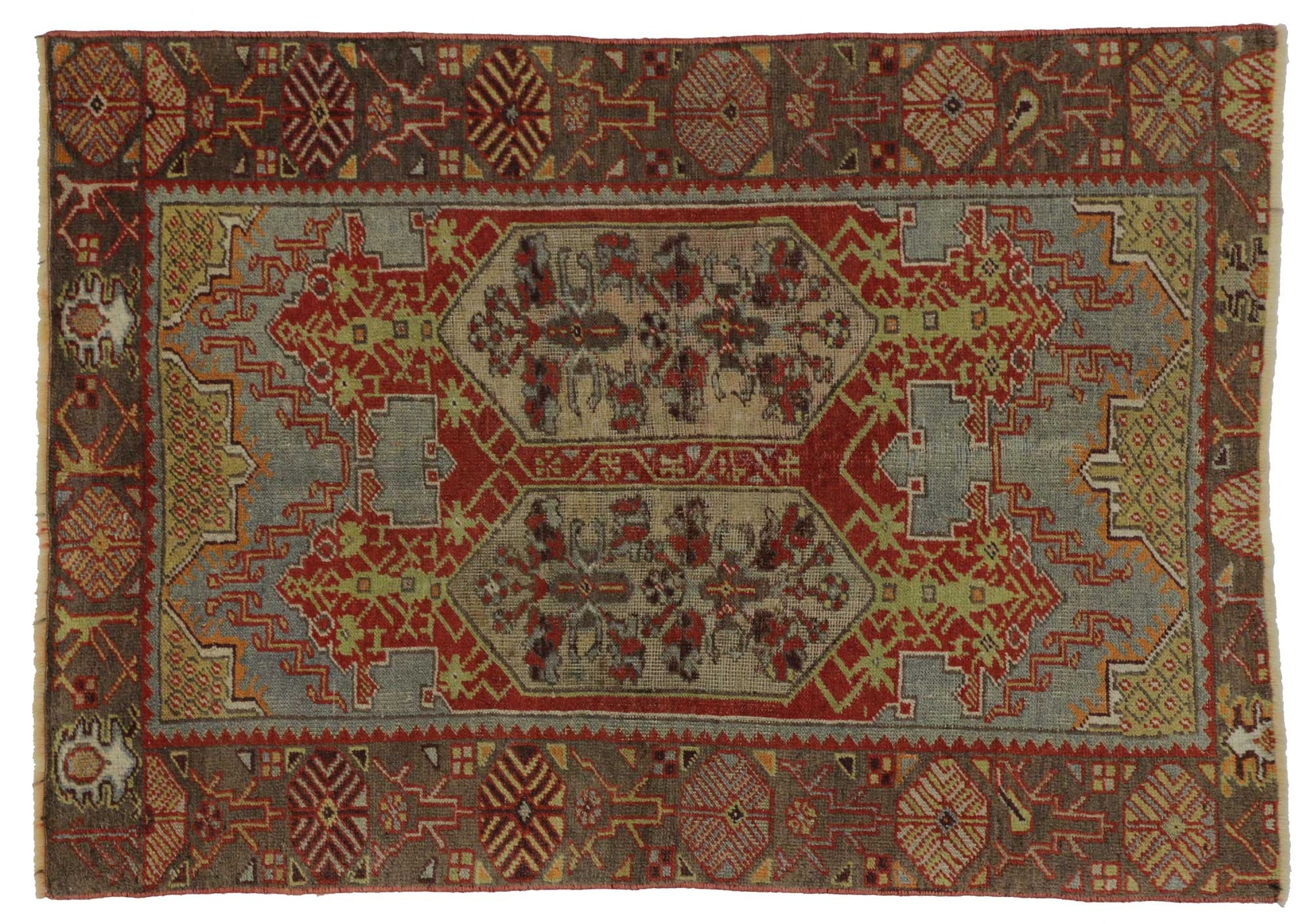 3 x 5 Vintage Turkish Oushak Rug 51750