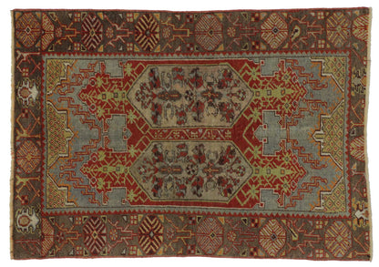 3 x 5 Vintage Turkish Oushak Rug 51750