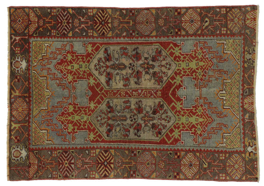 3 x 5 Vintage Turkish Oushak Rug 51750