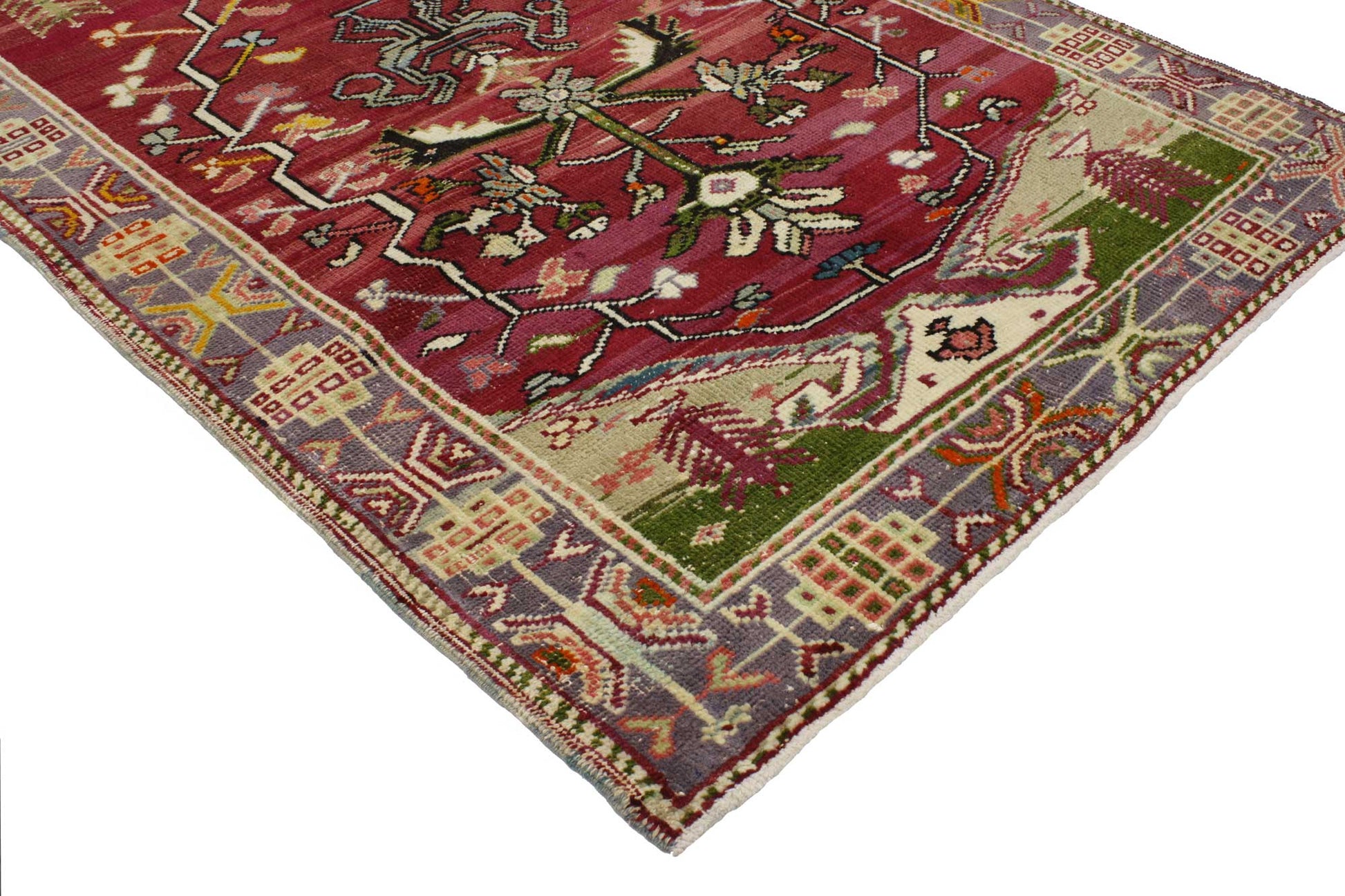 3 x 5 Vintage Turkish Oushak Rug 51751