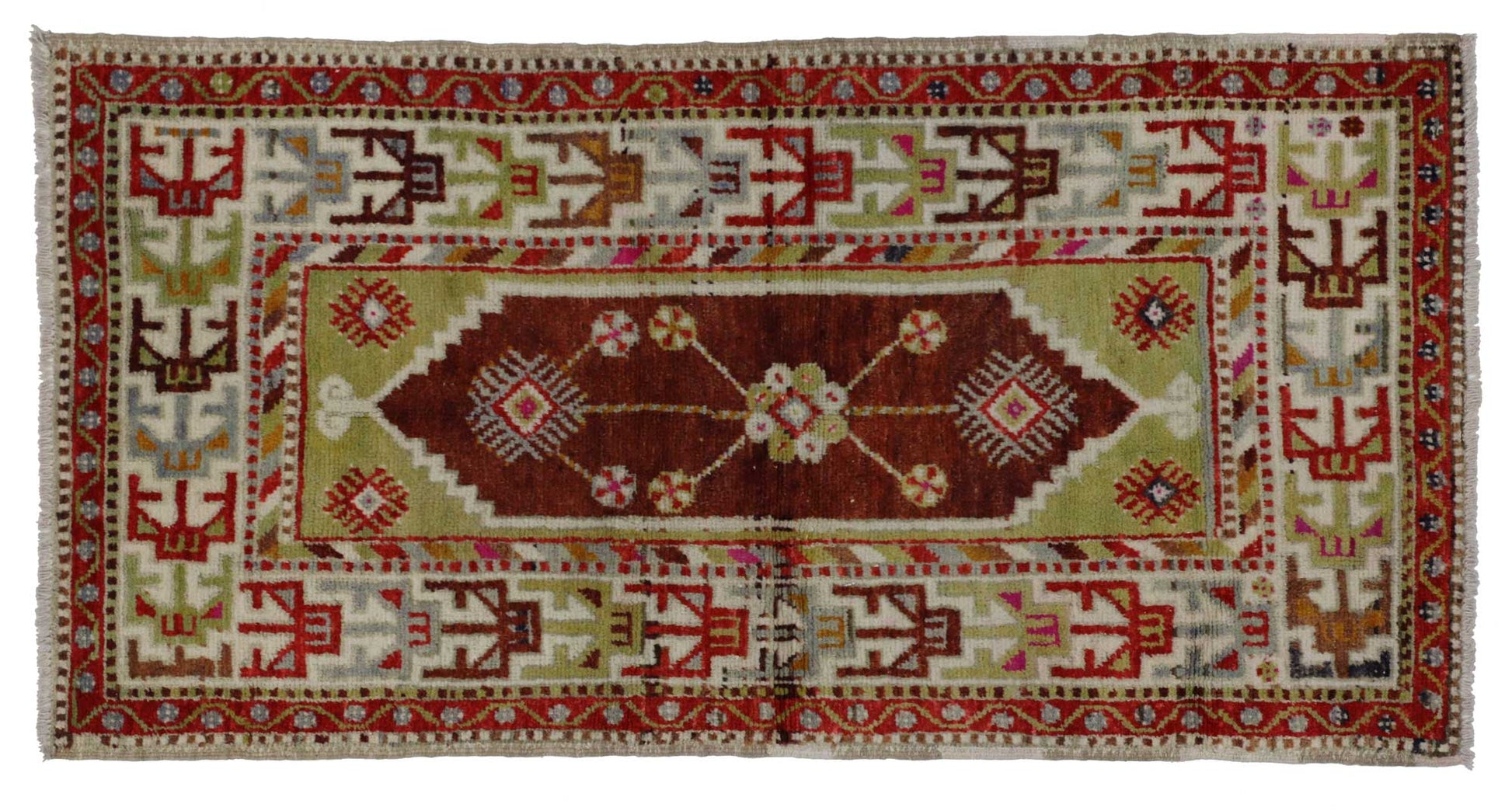 3 x 5 Vintage Turkish Oushak Rug 51752
