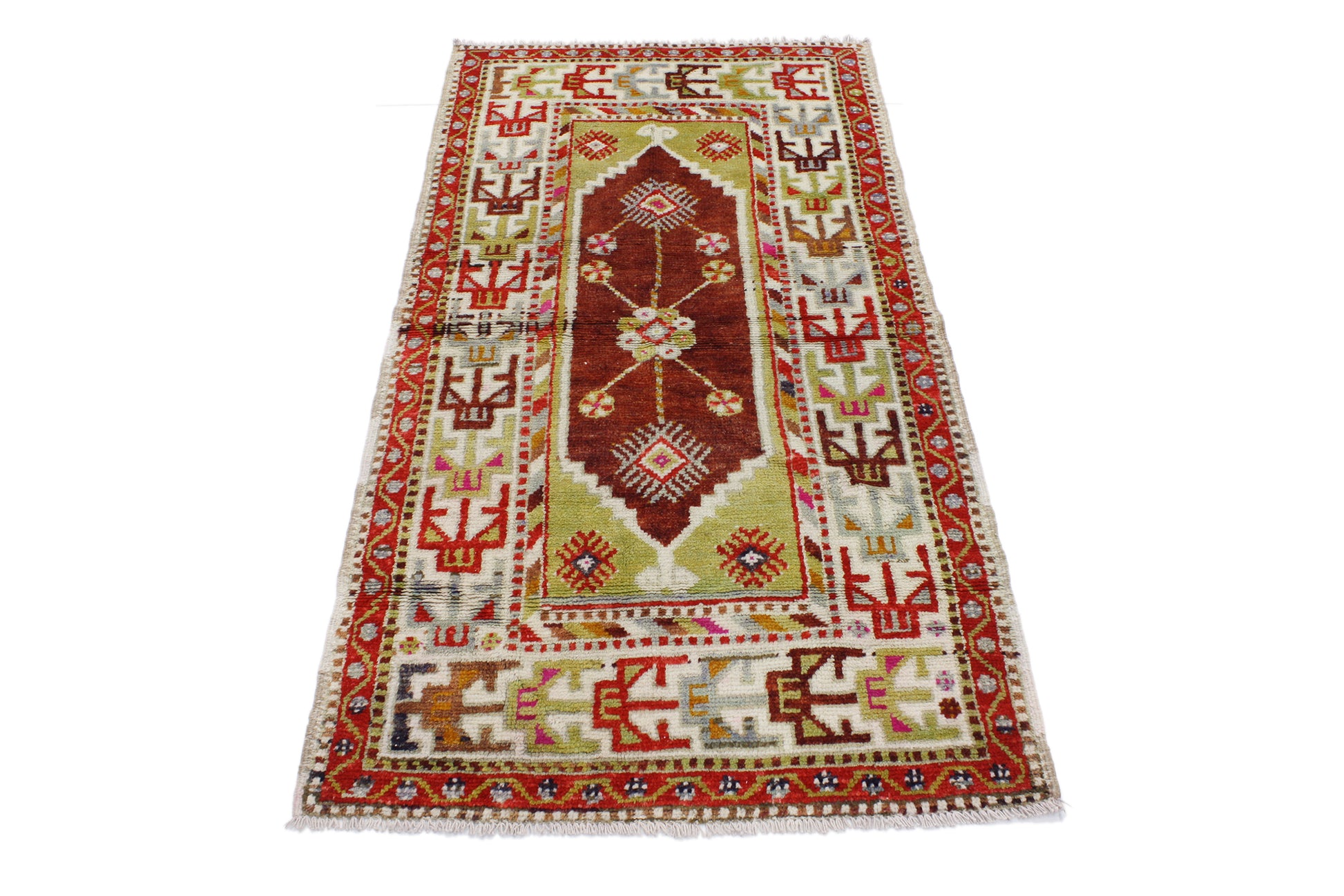 3 x 5 Vintage Turkish Oushak Rug 51752
