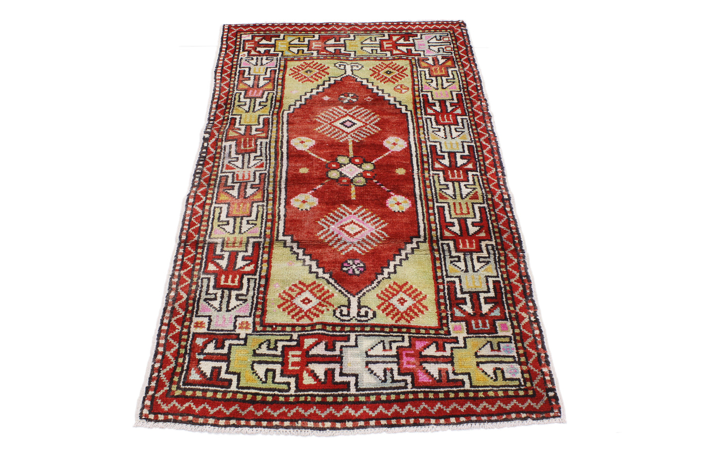3 x 5 Vintage Turkish Oushak Rug 51753