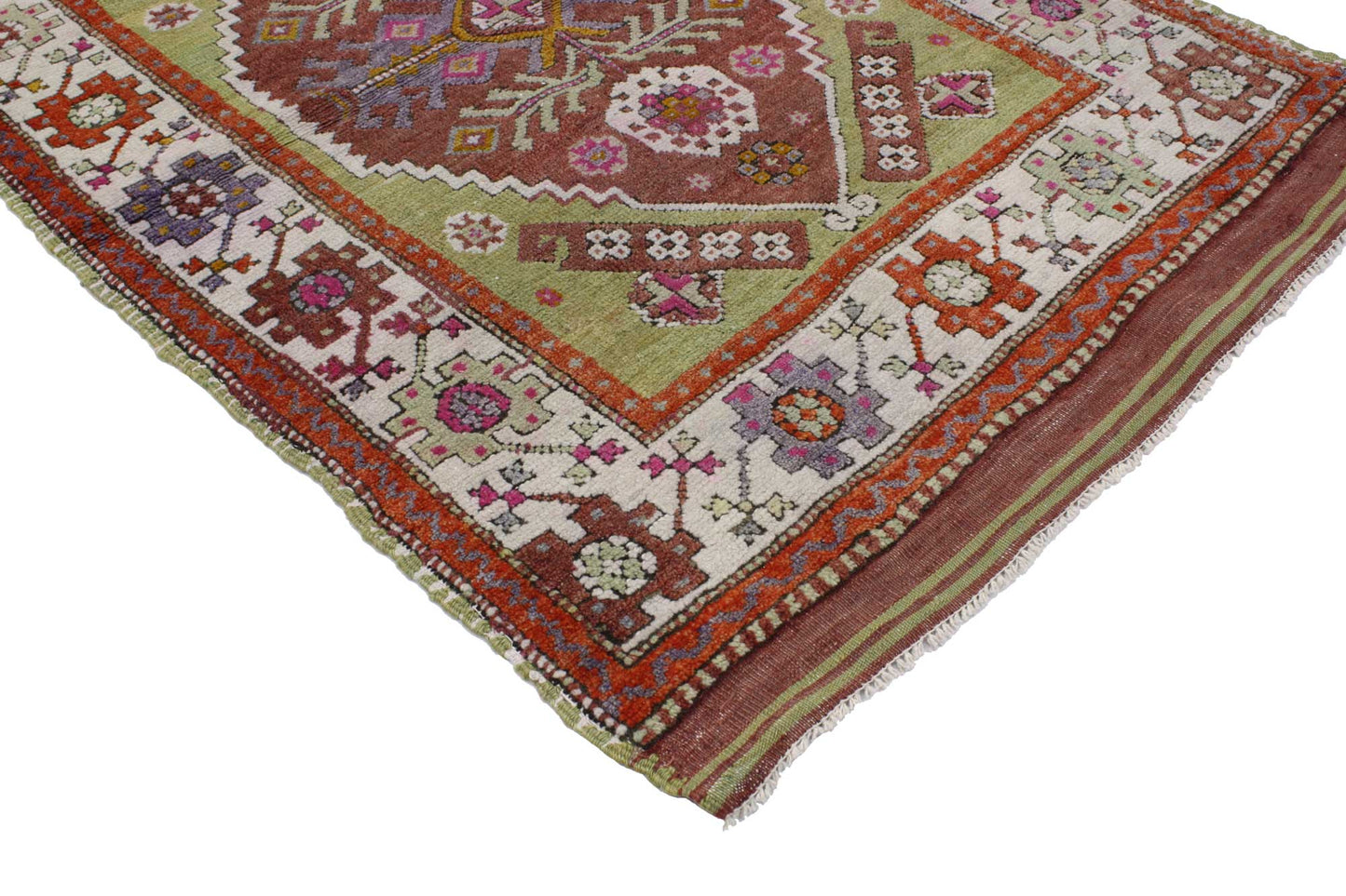 3 x 4 Vintage Turkish Oushak Rug 51754