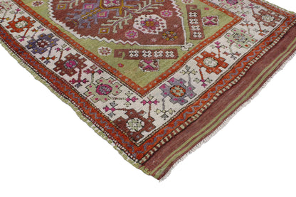 3 x 4 Vintage Turkish Oushak Rug 51754