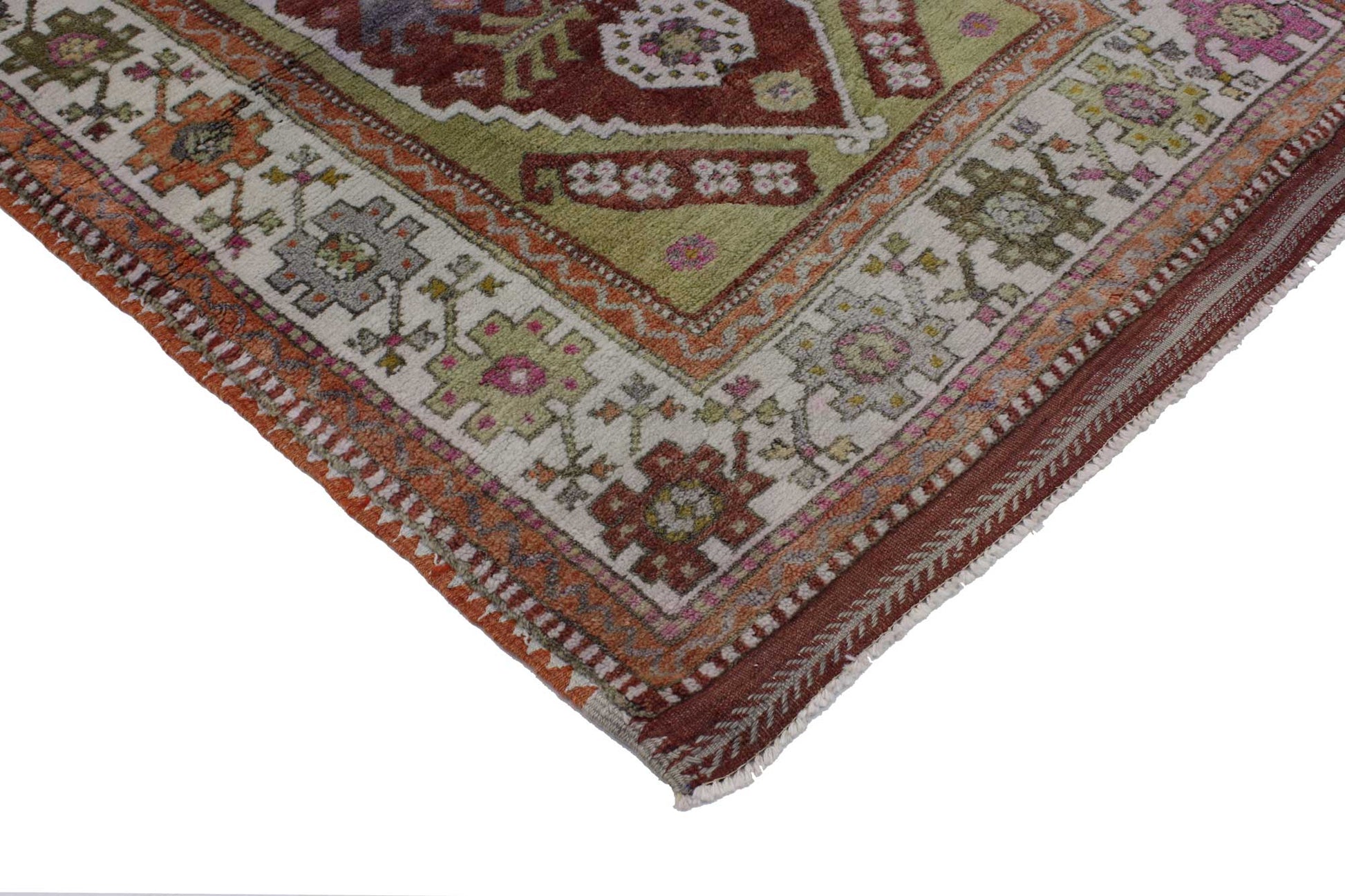 3 x 4 Vintage Turkish Oushak Rug 51755