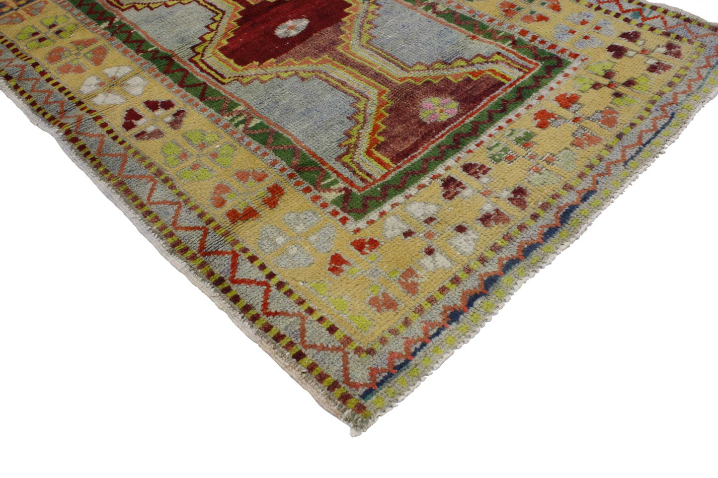 3 x 5 Vintage Turkish Oushak Rug 51757