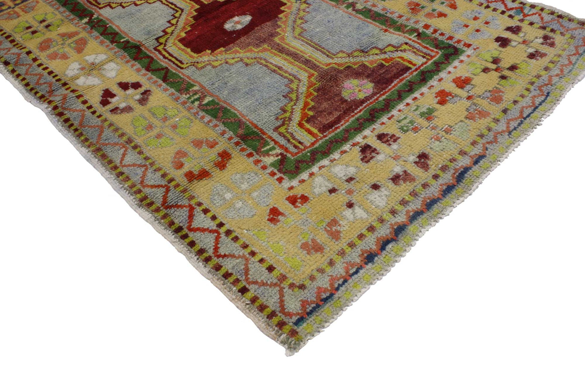 3 x 5 Vintage Turkish Oushak Rug 51757