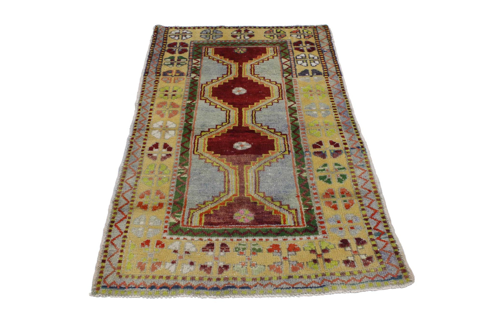 3 x 5 Vintage Turkish Oushak Rug 51757