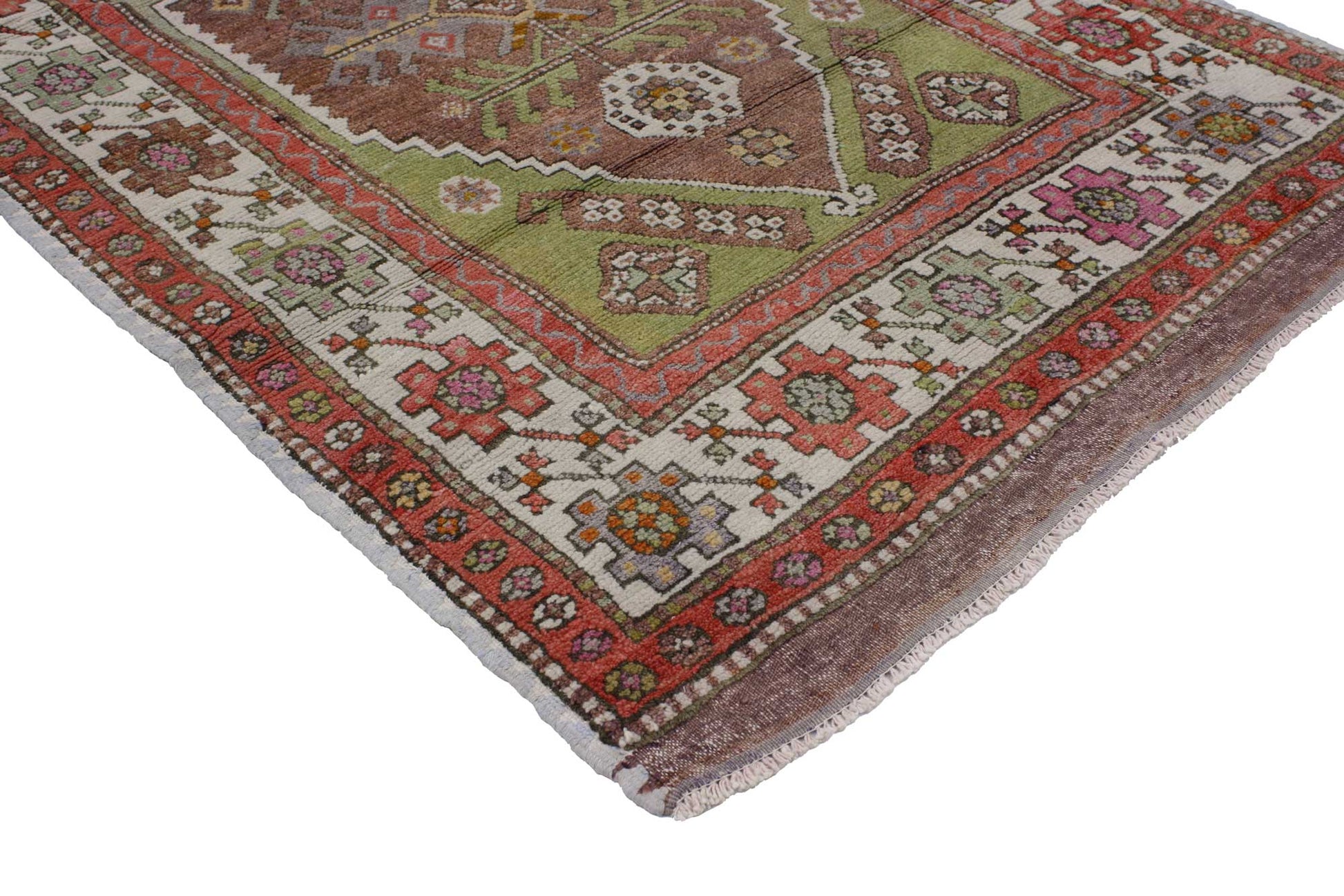 3 x 5 Vintage Turkish Oushak Rug 51758