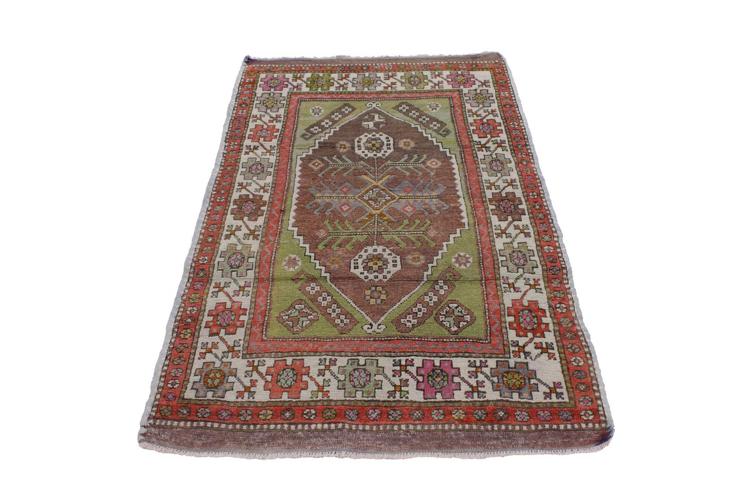 3 x 5 Vintage Turkish Oushak Rug 51758