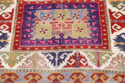3 x 4 Vintage Turkish Oushak Prayer Rug 51763