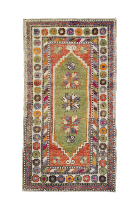2 x 4 Vintage Turkish Oushak Rug 51767
