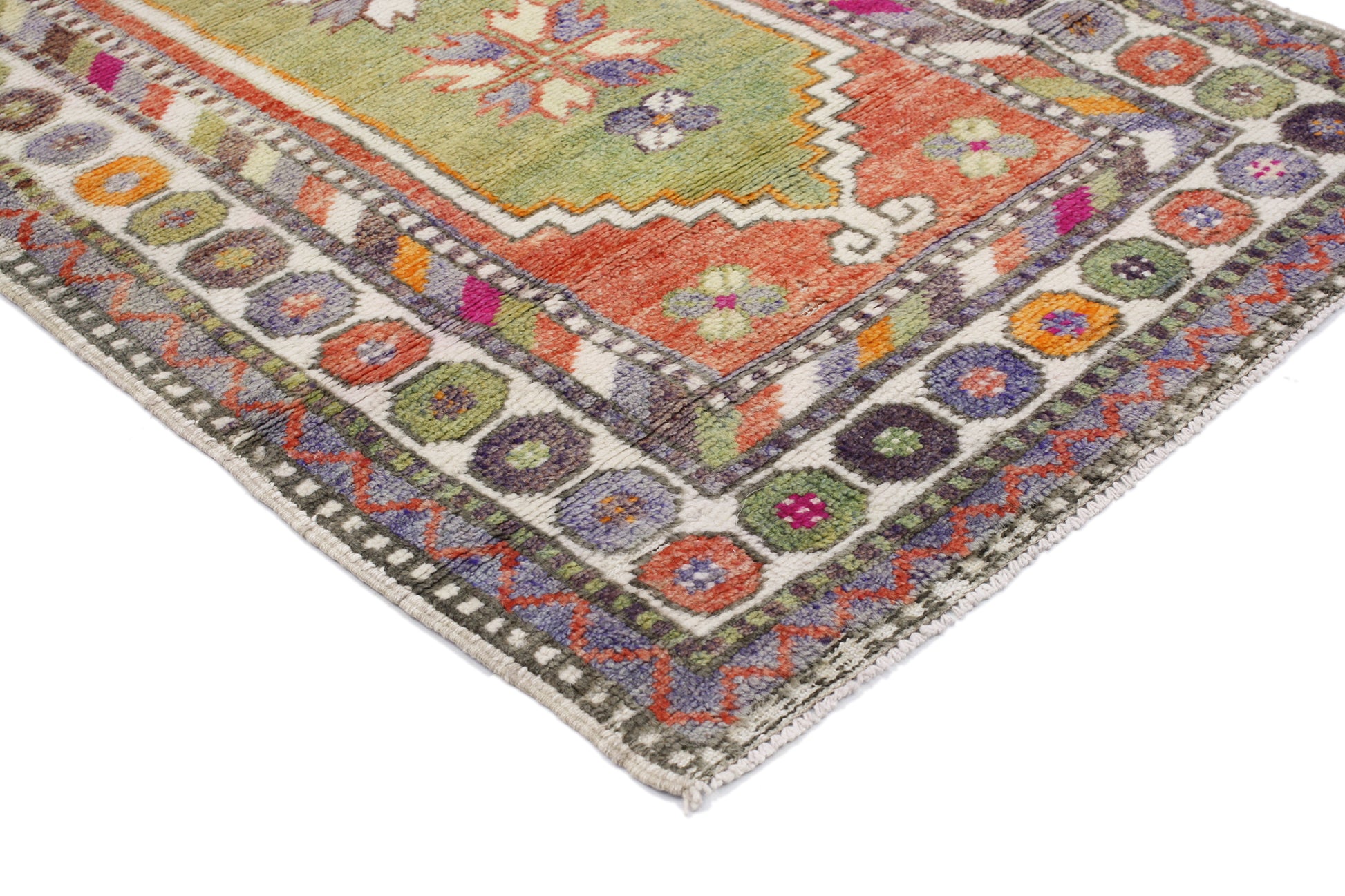 2 x 4 Vintage Turkish Oushak Rug 51767