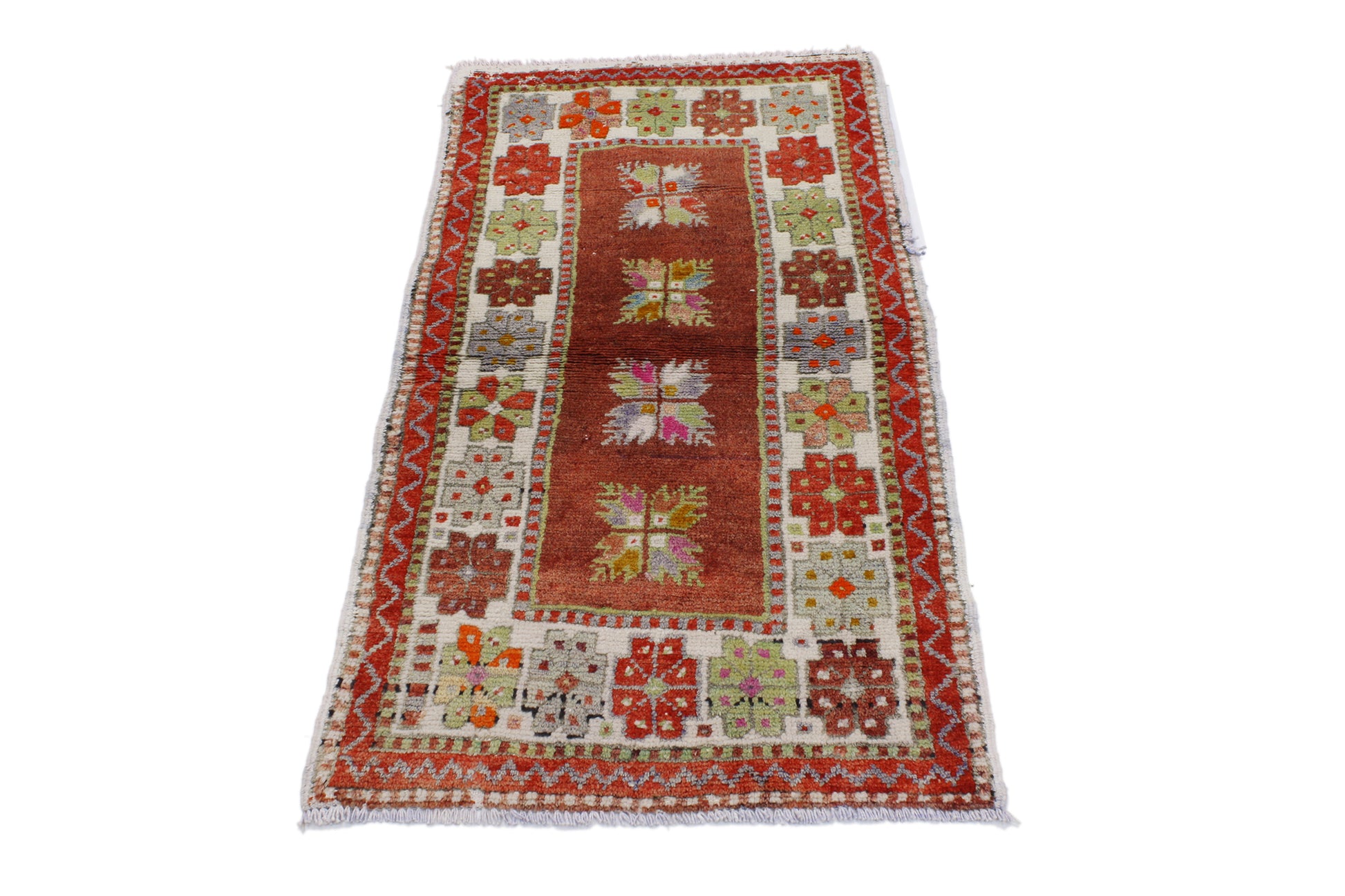 2 x 4 Vintage Turkish Oushak Rug 51770