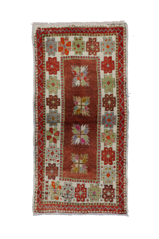 2 x 4 Vintage Turkish Oushak Rug 51770