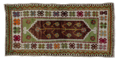 2 x 4 Vintage Turkish Oushak Rug 51771