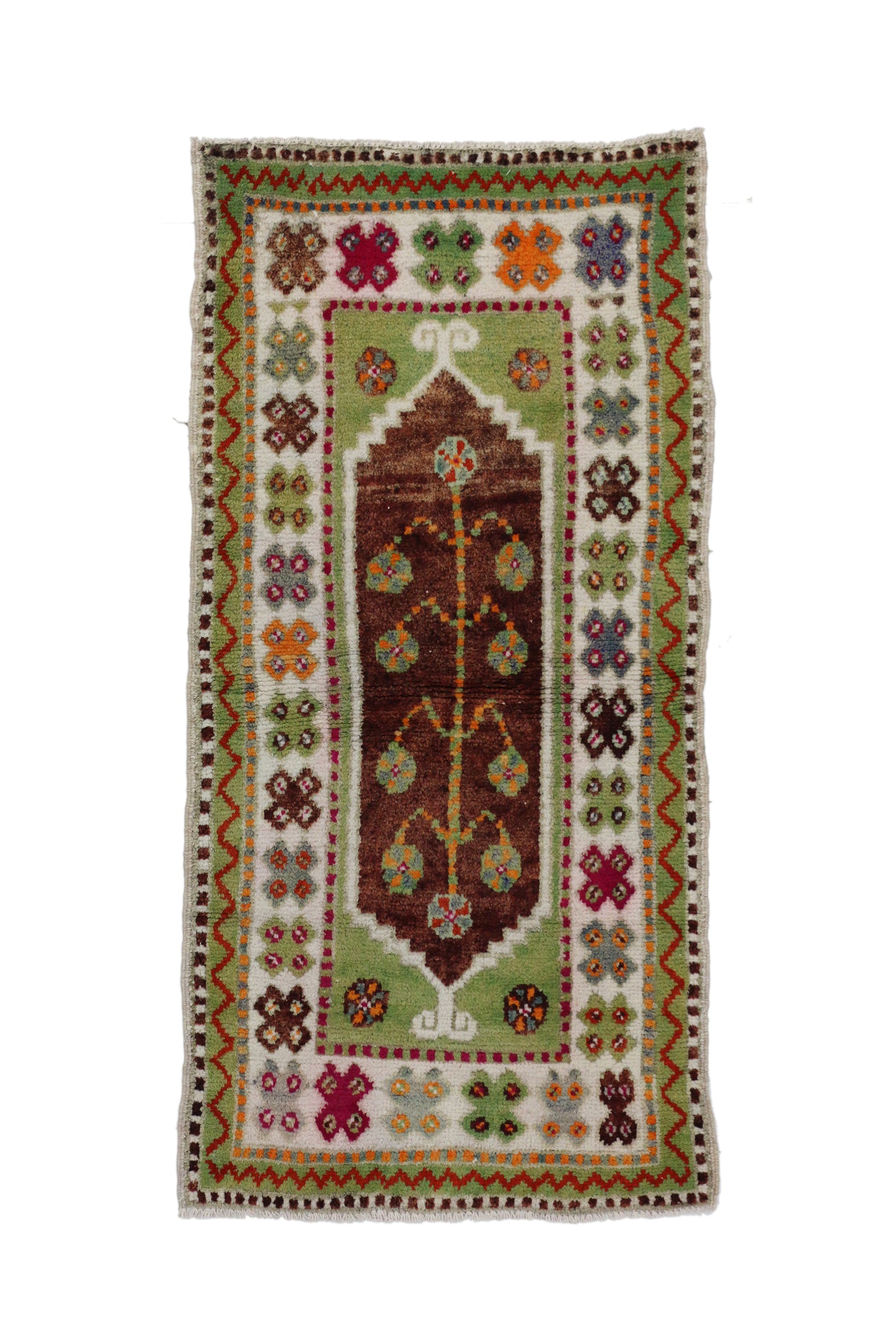 2 x 4 Vintage Turkish Oushak Rug 51771