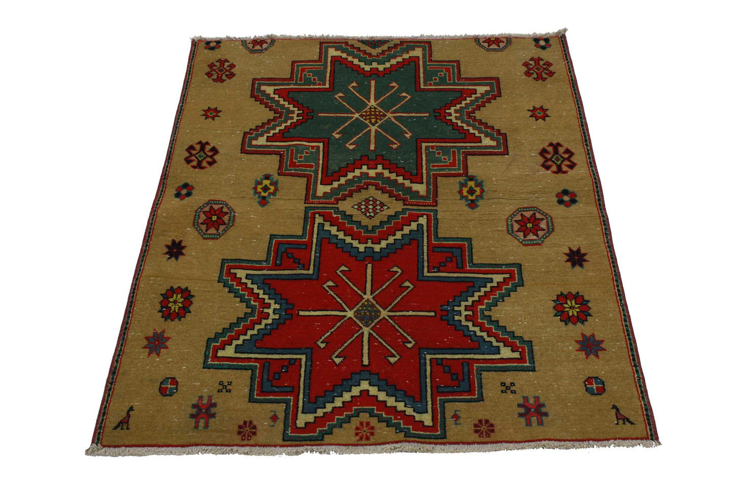 2 x 3 Vintage Turkish Oushak Rug 51772