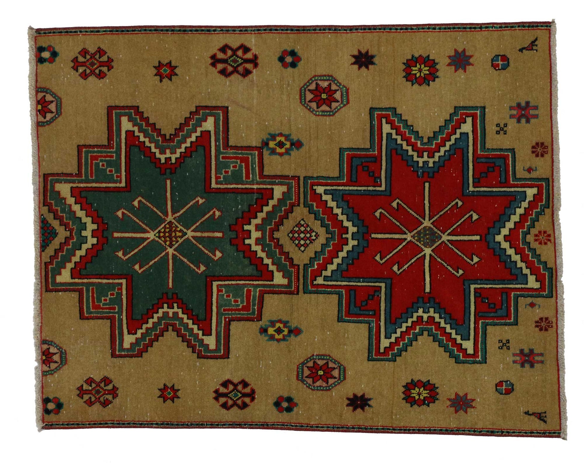 2 x 3 Vintage Turkish Oushak Rug 51772