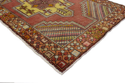 4 x 6 Vintage Turkish Oushak Rug 51774