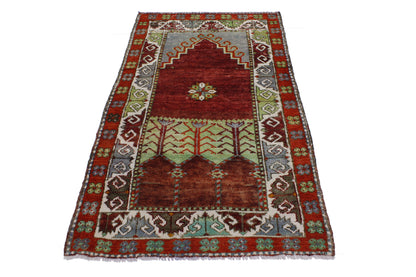 3 x 5 Vintage Turkish Oushak Prayer Rug 51776